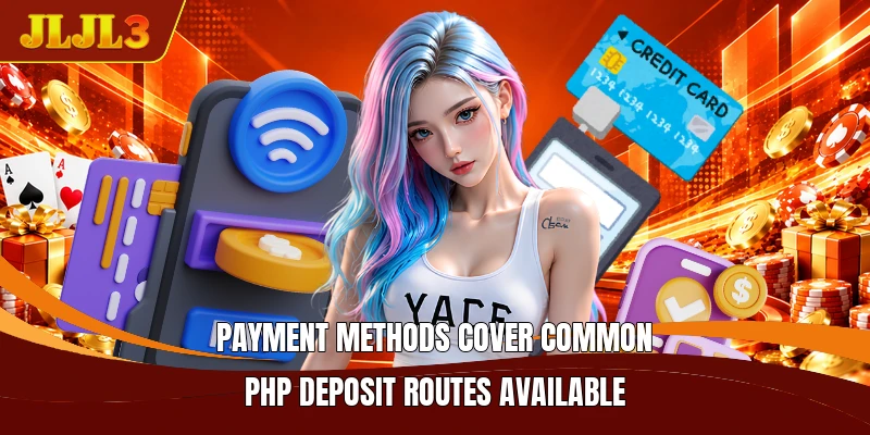 Payment methods cover common PHP deposit routes available